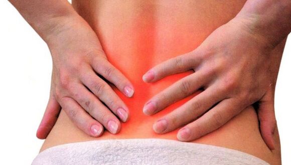 back pain in lower back