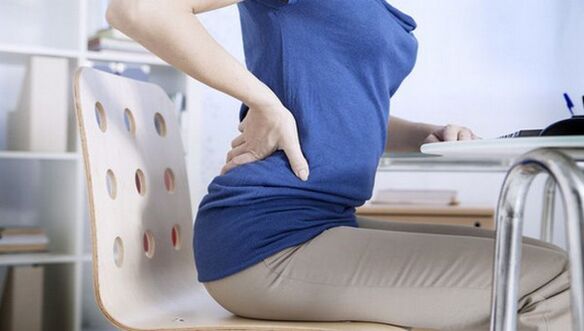 back pain when working sedentary