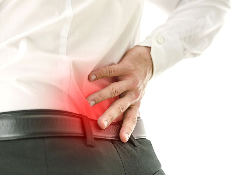 Men's back pain