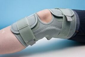 Knee brace to immobilize a joint affected by osteoarthritis