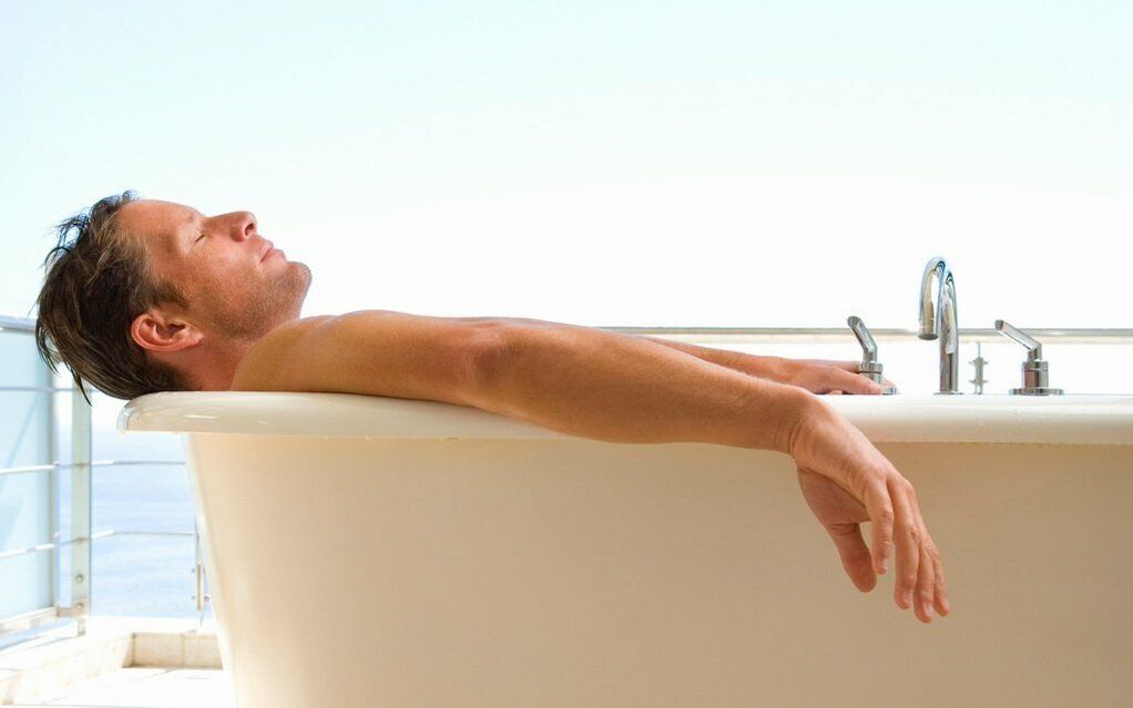 Take a baking soda bath to increase penis size